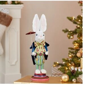 Kurt Adler 18" Hollywood Nutcrackers™ White Rabbit Nutcracker Brand New